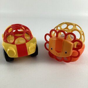 Oballs Go Grippers Push Along Easy Grab Vehicles Baby Toy Lion Popper Buggy